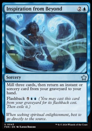 (043) Magic The Gathering Magic: The Gathering Foundations Single: Inspiration from Beyond  Uncommon