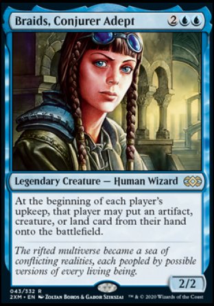 (043/332) Magic The Gathering Double Masters Single: Braids, Conjurer Adept  Rare