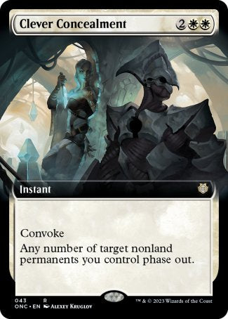 (043) Magic The Gathering Commander: Phyrexia: All Will Be One: Extras Single: Clever Concealment  Rare