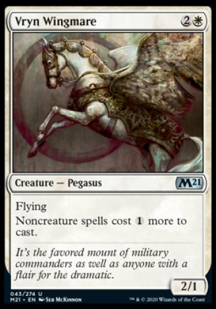 (043) Magic The Gathering Core 2021 Single: Vryn Wingmare Holo Uncommon