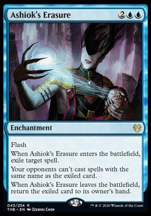 (043/254) Magic The Gathering Theros Beyond Death Single: Ashiok's Erasure  Rare
