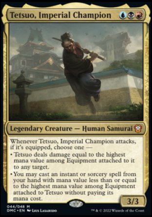(044) Magic The Gathering Commander: Dominaria United Single: Tetsuo, Imperial Champion Holo Mythic