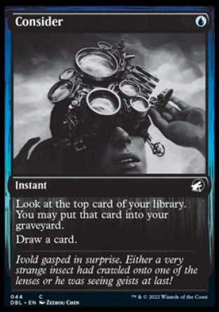 (044) Magic The Gathering Innistrad: Double Feature Single: Consider Holo Common