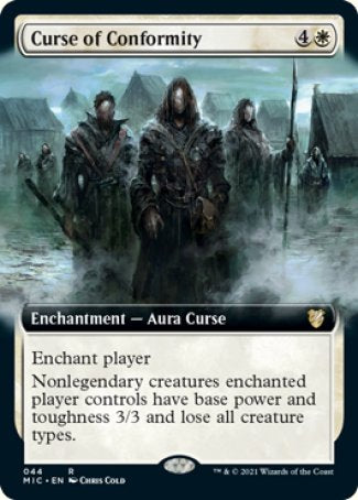 (044) Magic The Gathering Commander: Innistrad: Midnight Hunt Single: Curse of Conformity (V.2)  Rare