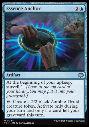 (044) Magic The Gathering Tarkir: Dragonstorm Single: Essence Anchor  Uncommon