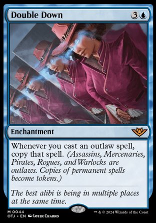 (044) Magic The Gathering Outlaws of Thunder Junction Single: Double Down  Mythic