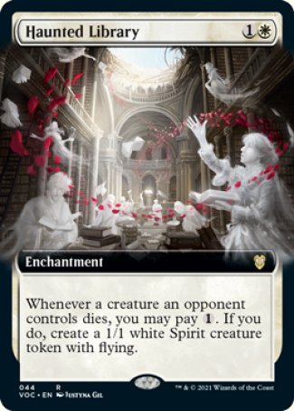 (044) Magic The Gathering Commander: Innistrad: Crimson Vow Single: Haunted Library (V.2)  Rare