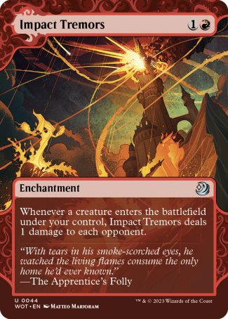 (044) Magic The Gathering Enchanting Tales Single: Impact Tremors  Holo Uncommon