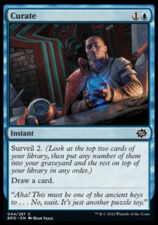 (044) Magic The Gathering The Brothers' War Single: Curate Holo Common