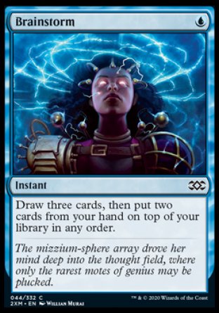 (044/332) Magic The Gathering Double Masters Single: Brainstorm  Common