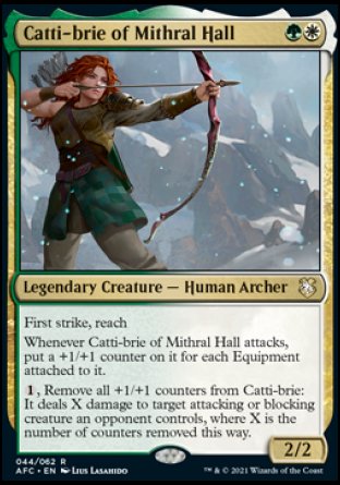 (044) Magic The Gathering Commander: Adventures in the Forgotten Realms Single: Catti-brie of Mithral Hall  Rare