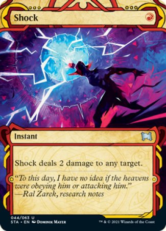 (044) Magic The Gathering Mystical Archive Single: Shock (V.1) Holo Uncommon