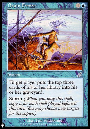 (029) Magic The Gathering The List Single: Brain Freeze  Uncommon