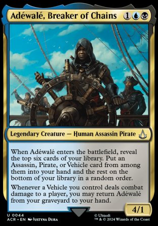(044) Magic The Gathering Universes Beyond: Assassin's Creed Single: Ad������wal������, Breaker of Chains  Uncommon