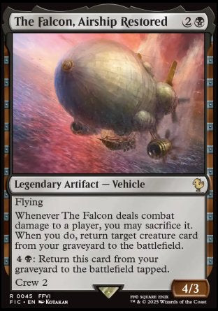 (045) Magic The Gathering Commander: Magic: The Gathering - FINAL FANTASY Single: The Falcon, Airship Restored  Rare