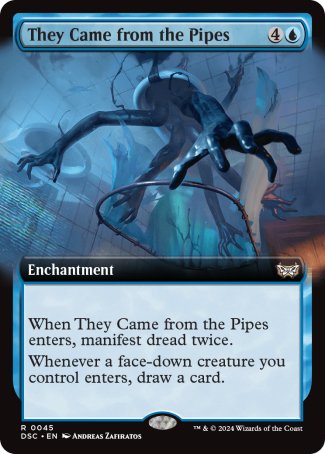 (045) Magic The Gathering Commander: Duskmourn: House of Horror: Extras Single: They Came from the Pipes  Rare