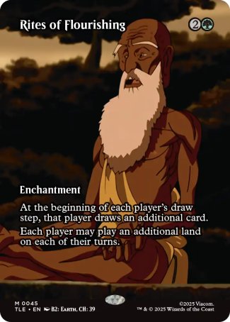 (045) Magic The Gathering Magic: The Gathering | Avatar: The Last Airbender: Eternal Single: Rites of Flourishing Holo Mythic