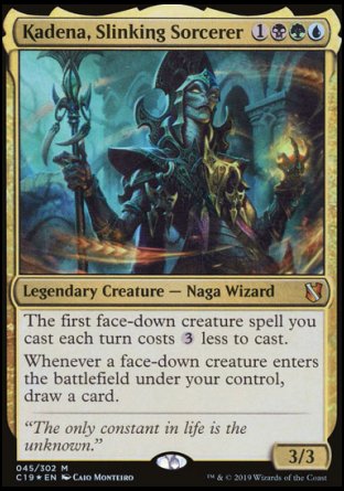 (045) Magic The Gathering Commander 2019 Single: Kadena, Slinking Sorcerer (V.2) Holo Special