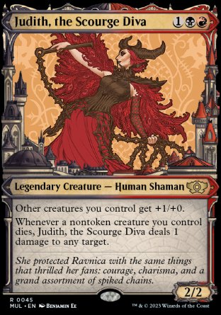 (045) Magic The Gathering Multiverse Legends Single: Judith, the Scourge Diva (V.1) Holo Rare