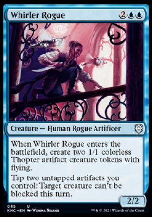 (045) Magic The Gathering Commander: Kaldheim Single: Whirler Rogue  Uncommon