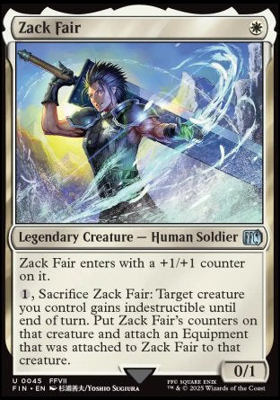 (045) Magic The Gathering Magic: The Gathering - FINAL FANTASY Single: Zack Fair Holo Uncommon