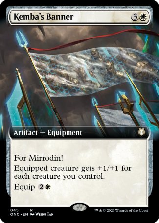 (045) Magic The Gathering Commander: Phyrexia: All Will Be One: Extras Single: Kemba's Banner  Rare