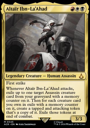 (045) Magic The Gathering Universes Beyond: Assassin's Creed Single: Alta������r Ibn-La'Ahad  Holo Mythic
