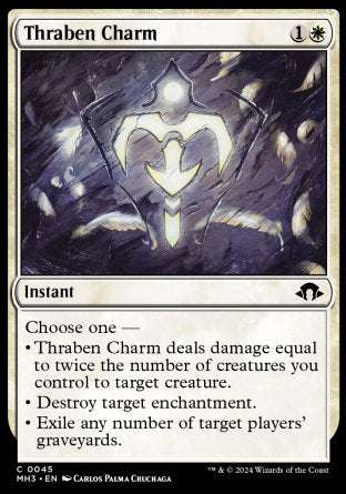 (045) Magic The Gathering Modern Horizons 3 Single: Thraben Charm  Holo Common