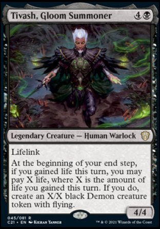 (045) Magic The Gathering Commander: Strixhaven Single: Tivash, Gloom Summoner  Rare