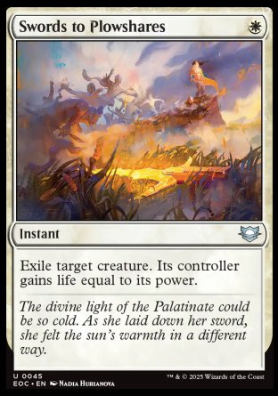 (045) Magic The Gathering Commander: Edge of Eternities Single: Swords to Plowshares  Uncommon