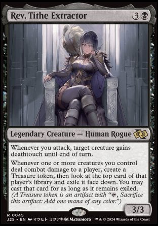 (045) Magic The Gathering Foundations Jumpstart Single: Rev, Tithe Extractor  Rare