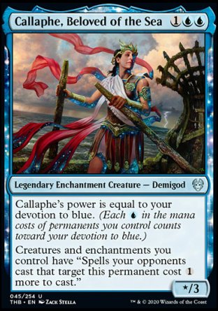 (045/254) Magic The Gathering Theros Beyond Death Single: Callaphe, Beloved of the Sea Holo Uncommon