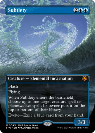 (045) Magic The Gathering Special Guests Single: Subtlety  Mythic