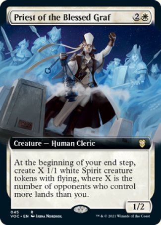 (045) Magic The Gathering Commander: Innistrad: Crimson Vow Single: Priest of the Blessed Graf (V.2)  Rare