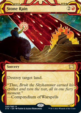 (045) Magic The Gathering Mystical Archive Single: Stone Rain (V.3) Holo Rare