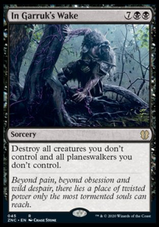 (045) Magic The Gathering Commander: Zendikar Rising Single: In Garruk's Wake  Rare