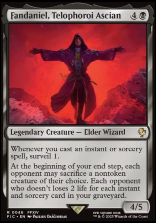 (046) Magic The Gathering Commander: Magic: The Gathering - FINAL FANTASY Single: Fandaniel, Telophoroi Ascian  Rare