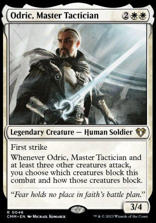 (046) Magic The Gathering Commander Masters Single: Odric, Master Tactician  Rare