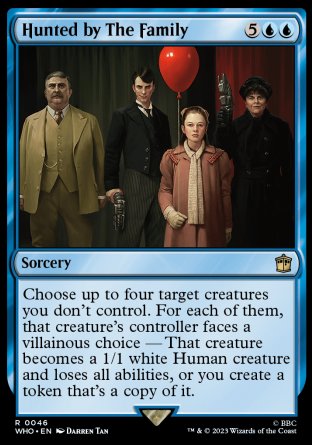 (046) Magic The Gathering Universes Beyond: Doctor Who Single: Hunted by The Family Holo Rare