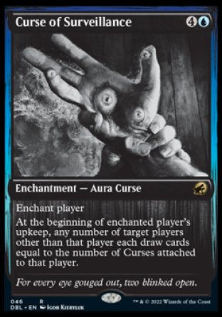 (046) Magic The Gathering Innistrad: Double Feature Single: Curse of Surveillance Holo Rare
