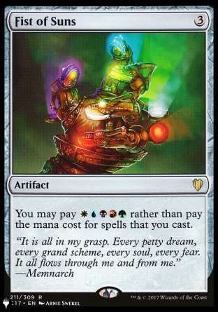 (211) Magic The Gathering The List Single: Fist of Suns  Rare