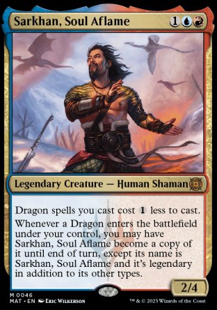 (046) Magic The Gathering March of the Machine: The Aftermath Single: Sarkhan, Soul Aflame Holo Mythic