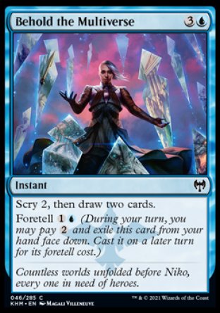 (046/285) Magic The Gathering Kaldheim Single: Behold the Multiverse Holo Common