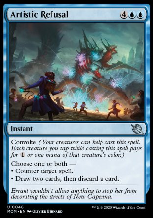 (046) Magic The Gathering March of the Machine Single: Artistic Refusal  Uncommon