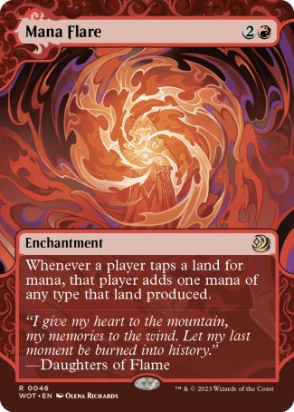 (046) Magic The Gathering Enchanting Tales Single: Mana Flare  Holo Rare