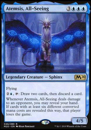 (046/280) Magic The Gathering Core 2020 Single: Atemsis, All-Seeing Holo Rare
