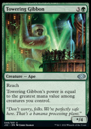 (046) Magic The Gathering Jumpstart 2022 Single: Towering Gibbon  Uncommon