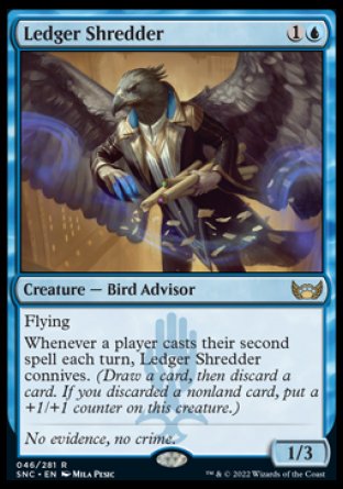 (046) Magic The Gathering Streets of New Capenna Single: Ledger Shredder  Rare