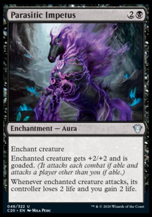 (046/322) Magic The Gathering Commander: Ikoria Single: Parasitic Impetus  Uncommon