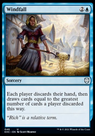 (046) Magic The Gathering Commander: Kaldheim Single: Windfall  Uncommon